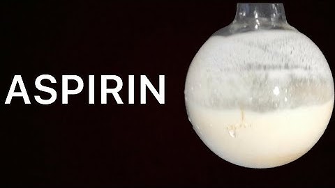Making aspirin (acetylsalicylic acid)