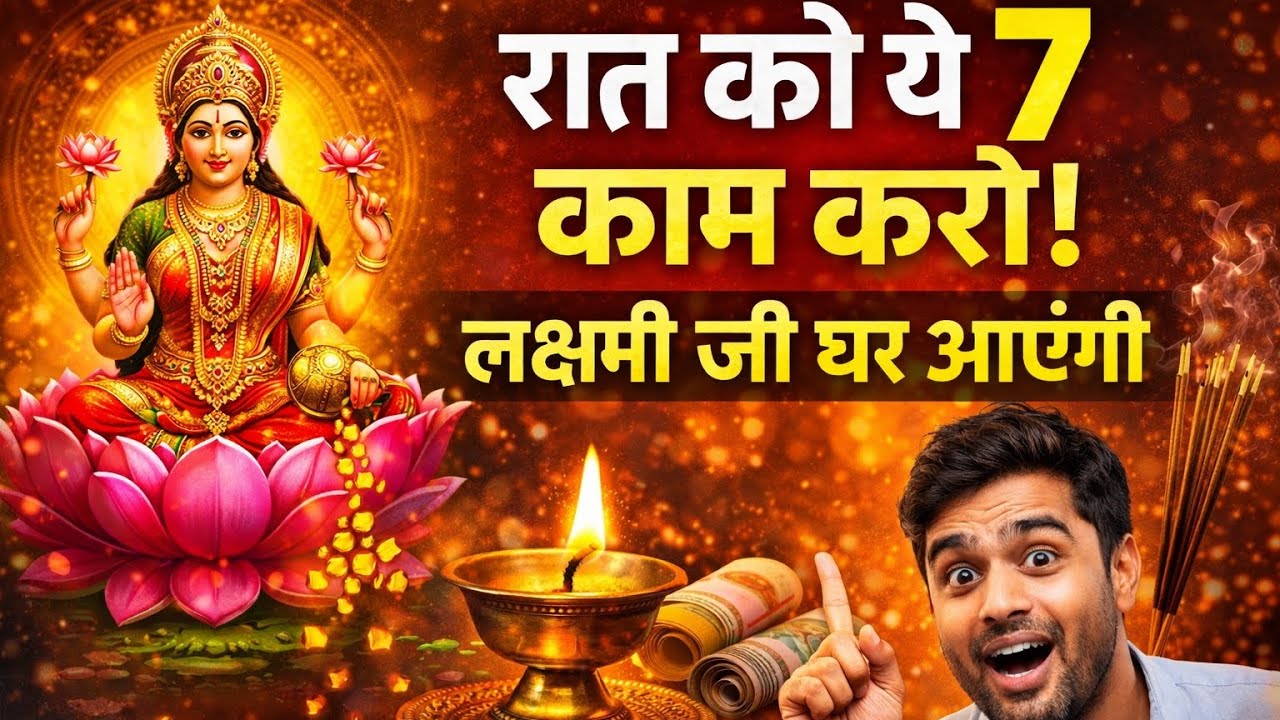 रात को सोने से पहले ये 7 काम करोगे तो घर में लक्ष्मी का वास होगा 