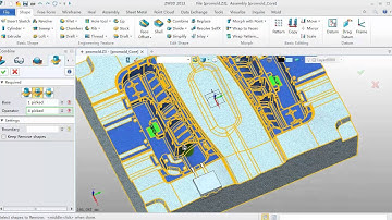 Mold tutorial for ZW3D 2013 - 3. Create insert