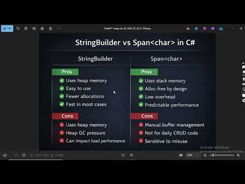 Stop Wasting Memory in C#  String vs StringBuilder vs Span Explained