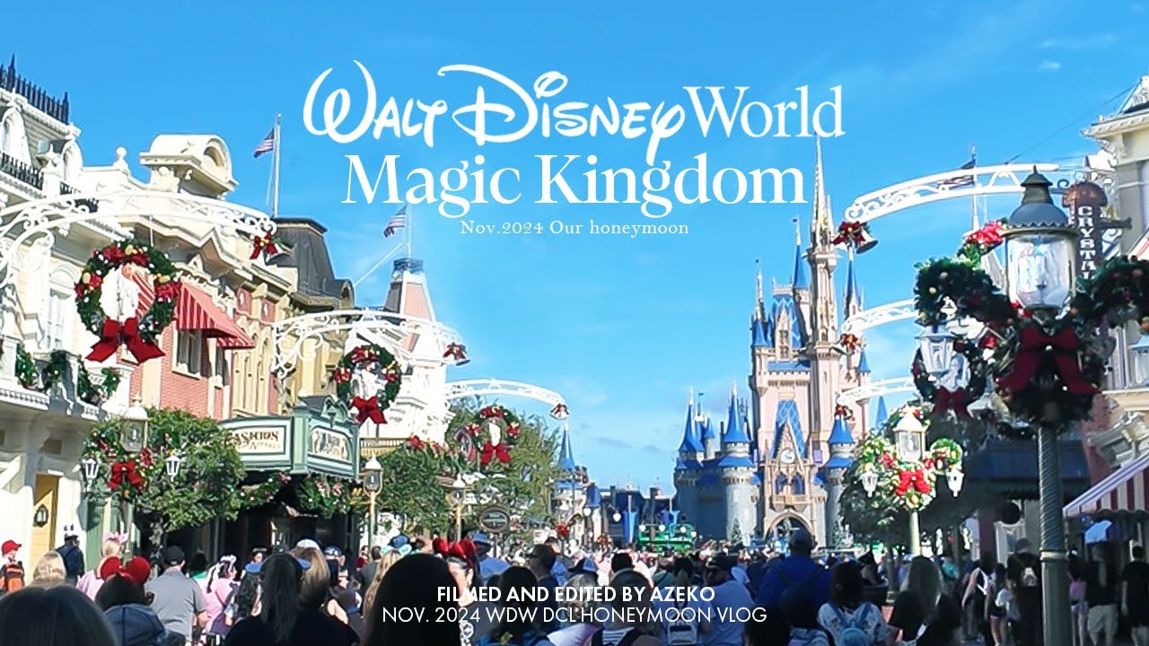 [ WDW旅行記🇺🇸 ] 本場アメリカの夢の国 マジックキングダムVlog🏰🌟 | フロリダ ディズニーワールド | 新婚旅行#2