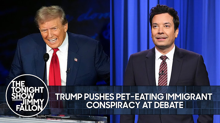 Trump Pushes Pet-Eating Immigrant Conspiracy at Debate, Taylor Swift Endorses Harris | Tonight Show