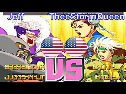 X-Men Vs. Street Fighter - Jeff vs TheeStormQueen