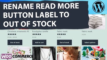 How to Rename Read More Button Label to Out of Stock in WooCommerce Shop / Category / Loop Pages