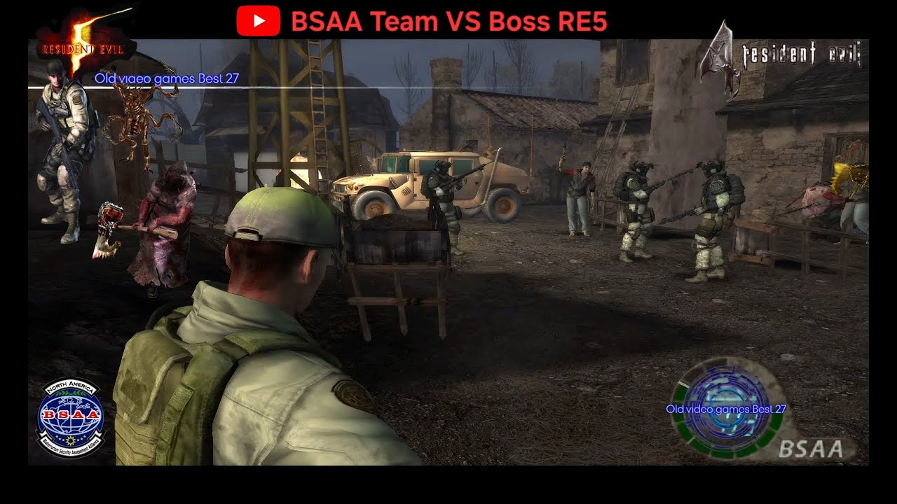 BSAA Team VS Boss RE 5 - Resident Evil 4 Mod - Gameplay Demo -