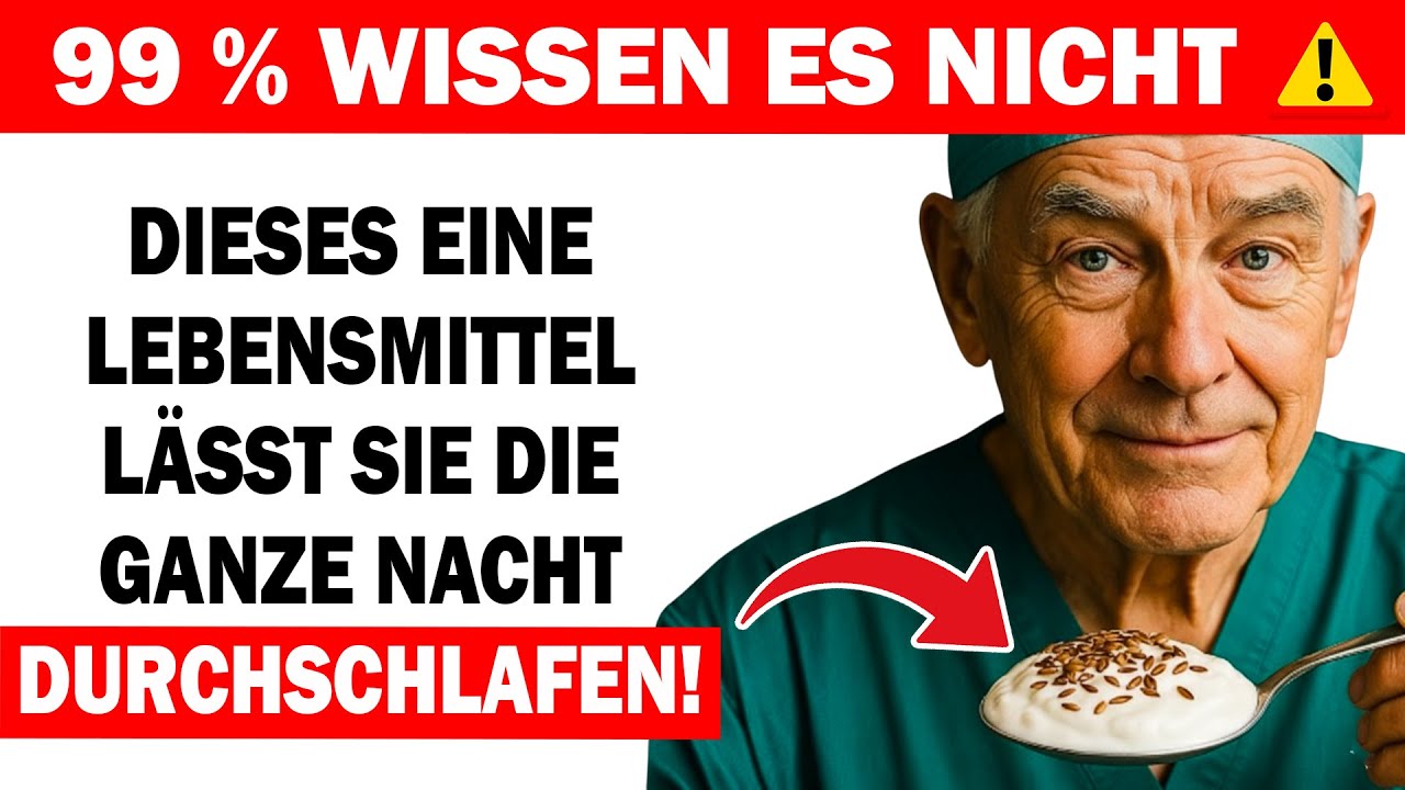 Über 60? Diese 5 Lebensmittel senken Cortisol schnell und lassen Sie die ganze Nacht durchschlafen!