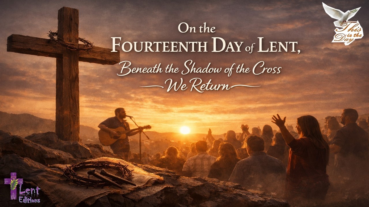“On the Fourteenth Day of Lent, Beneath the Shadow of the Cross We Return”