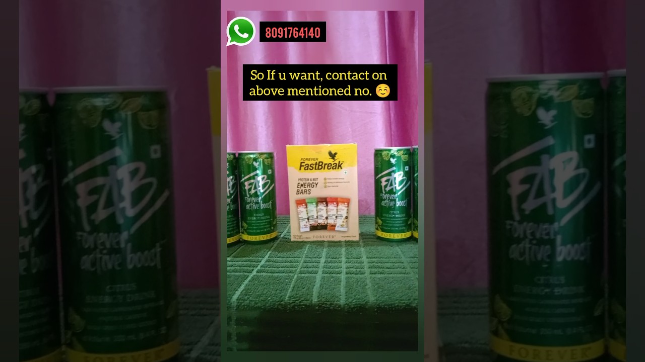 Forever Energy Drinks | Forever Fast Break (Protein & Nuts Energy Bars) 