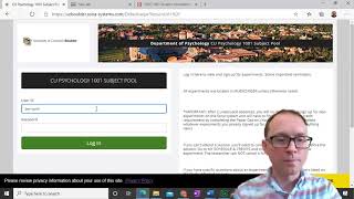 PSYC 1001 SONA login instructions