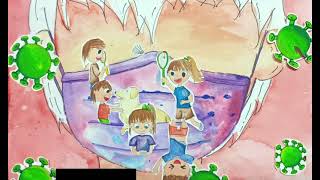 五美防疫海報作品
