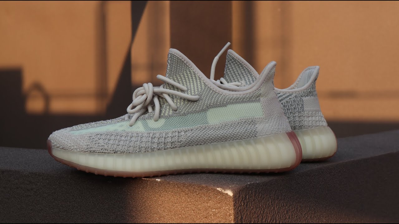 yeezy boost 350 v2 citrin on feet