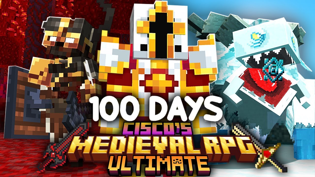 I Survived 100 Days in Cisco's Medieval RPG in Minecraft Hardcore - YouTube