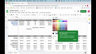 Budget with Google Sheets Overview