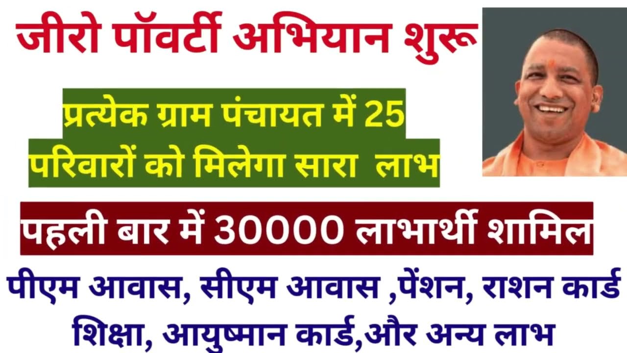 Zero Poverty Scheme Uttar Pradesh|Up zero poverty scheme|उत्तर प्रदेश जीरो पावर्टी स्कीम के लाभ