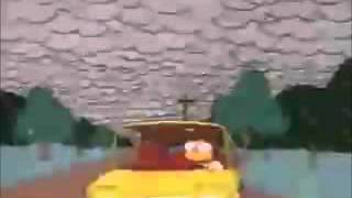 The Simpsons - Hans Moleman Explodes his car