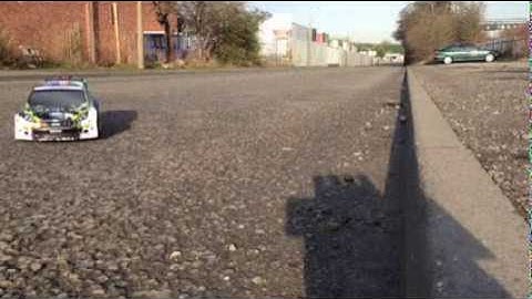 HPI Ken Block WR8 Flux Speed Run Max Speed 70mph Fiesta RC