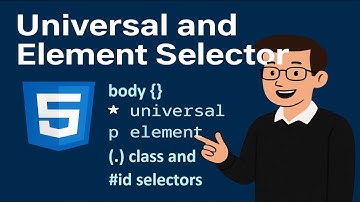 Complete CSS Tutorial - Universal, Body, Element, Class and ID Selectors with Sample Code