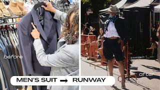 I Turned Two Goodwill Suits Into Runway Looks