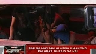 Qrt Bar Na May Malalaswa Umanong Palabas, Ni-Raid Ng Nbi