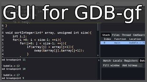 Graphical User Interface for GDB - gf