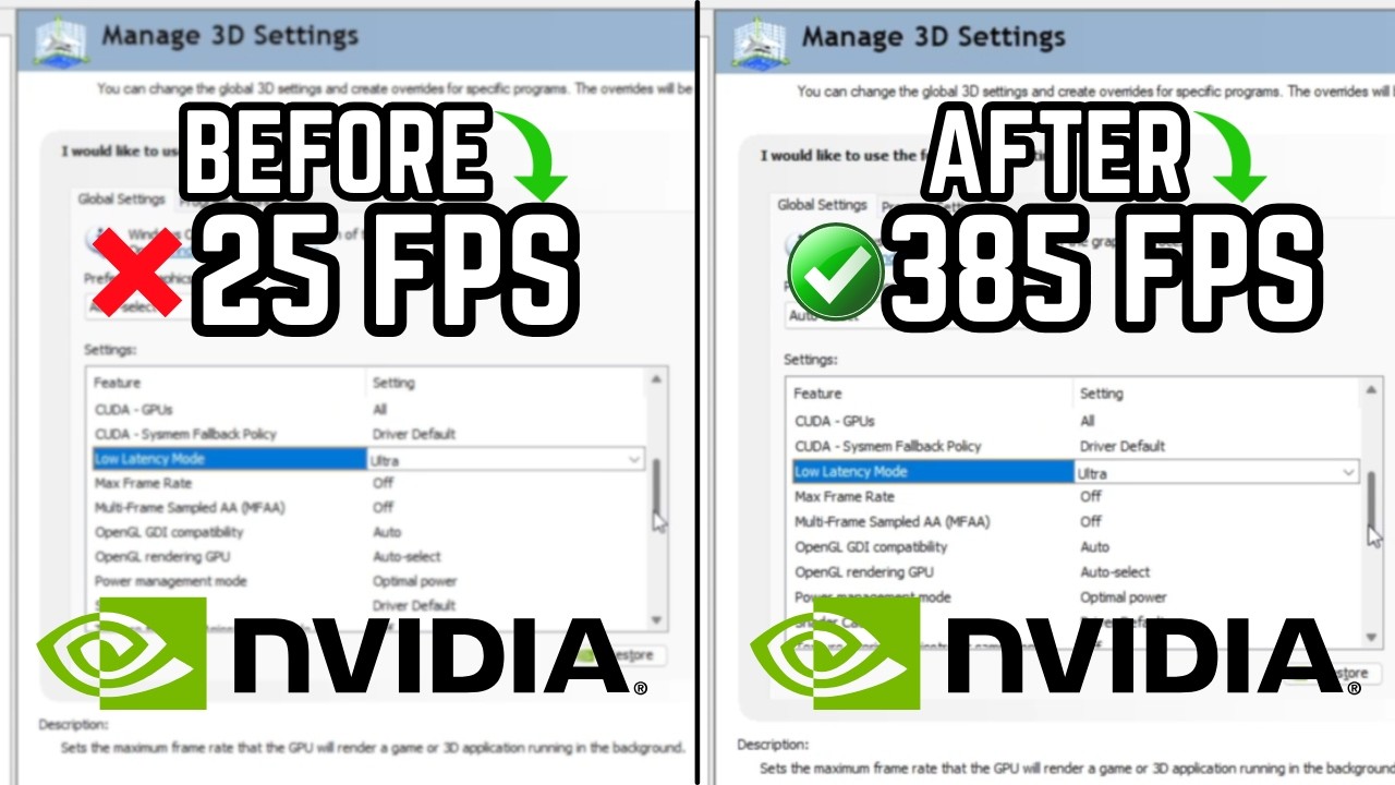 Threaded Optimization 🔧 How to Optimize Nvidia Control Panel For GAMING & Performance The ...