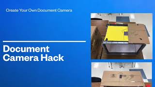 Create your own document camera