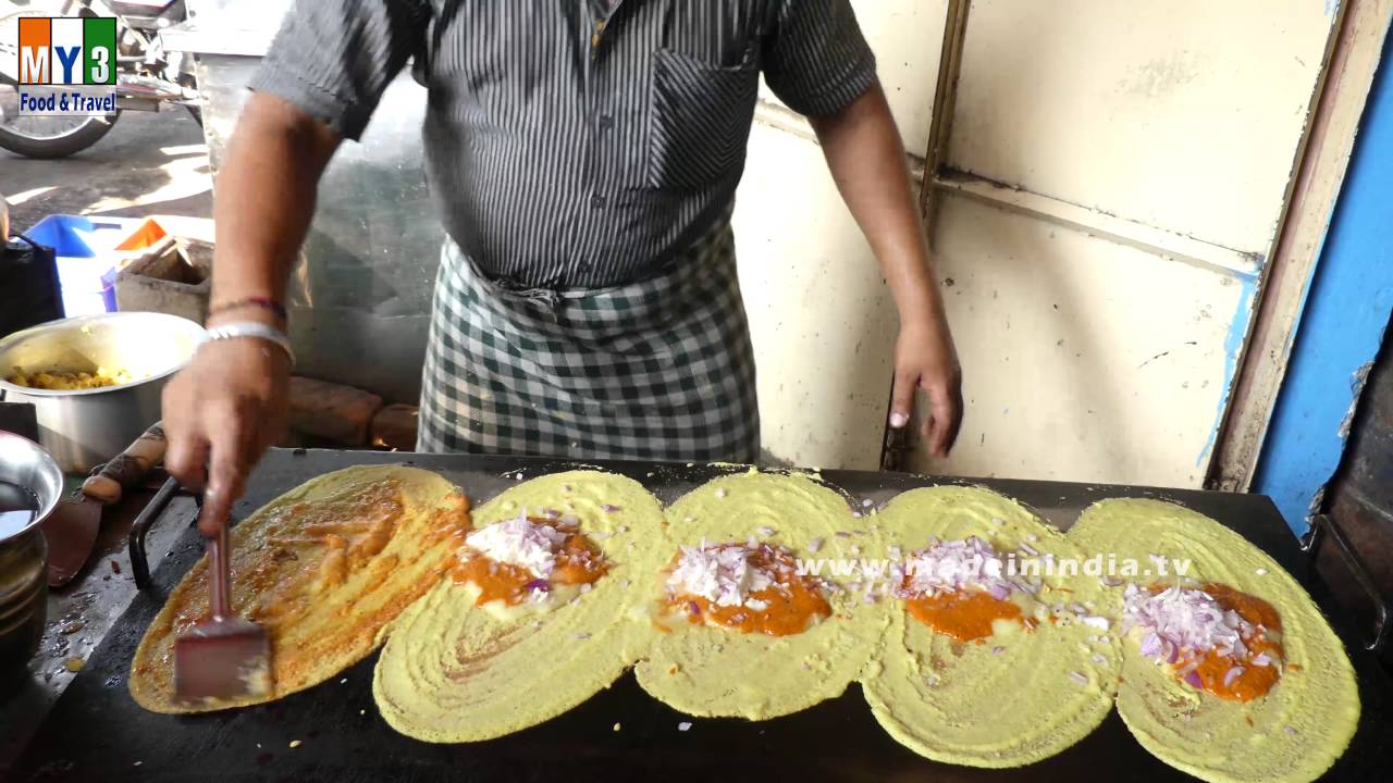 BUTTER MASALA DOSA | FAMOUS MYSORE BREAKFAST RECIPE | INDIAN STREET FOODS  2016 | 4K VIDEOS