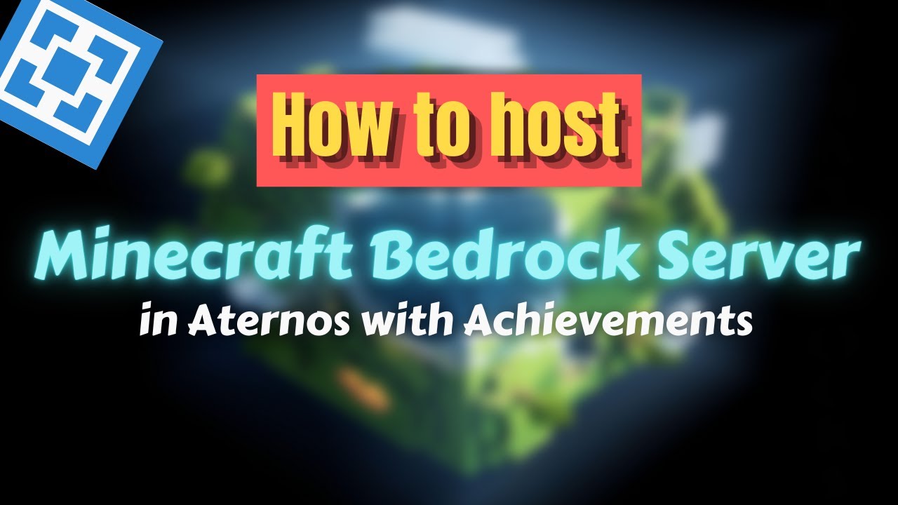 How to host Minecraft Bedrock Server Aternos: With achievements - YouTube