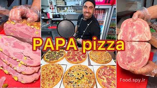 How to make pizza with best material 🍕🔥😍( papa pizza )🆔 @foodspyir
