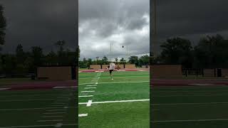 Field goal prep to full steps. D3 kicker session June 24 2026