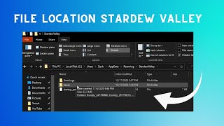How to Find the Save File Location for Stardew Valley