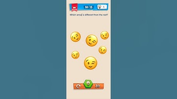 IQ boost level 15 which emogy is different from the rest? solution walkthrough #shorts #youtube