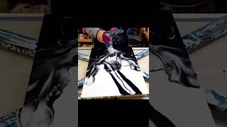 Watch to the end to see the color reveal! 😍🎨 #art #fluidart #modernart #shorts #artcollector