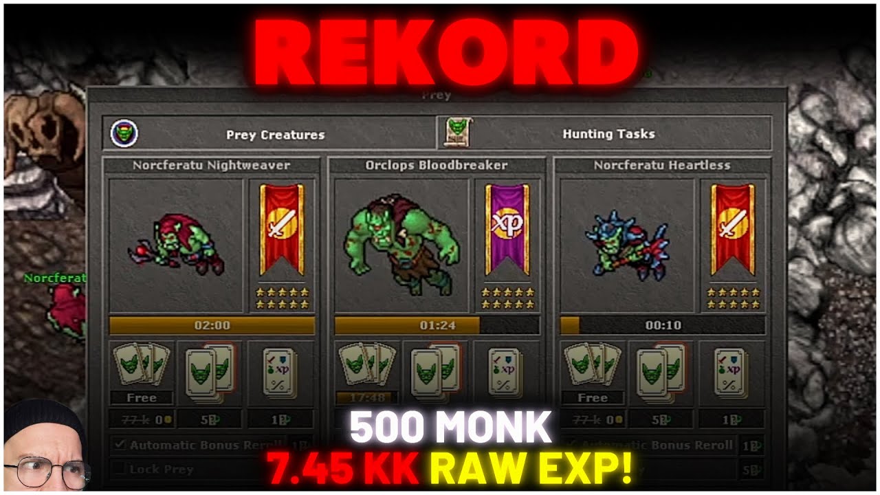 NOWY REKORD NA NOWYM SPOCIE! PRAWIE 7,5KK RAW EXP MONKIEM!