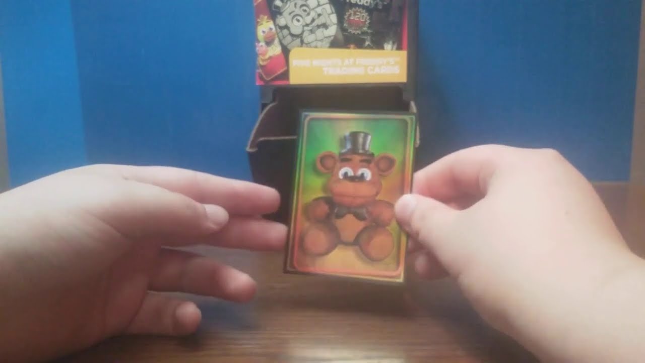 five nights at Freddys trading cards (x8) unboxing and review