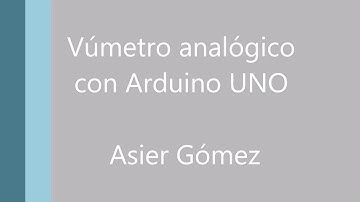 5- Vúmetro analógico con Arduino UNO