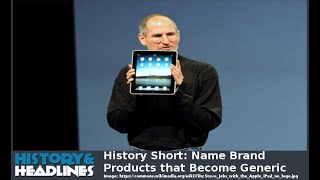 History Short: Name Brand Products that Become Generic
On January 27, 2010, Apple, Incorporated introduced their industry leading line of tablet computers they called the iPad. So successful was their invention, that many variations followed, such as the iPad Mini, the iPad Air and the iPad Pro.
The text narrated in this video is from the original article at https://www.historyandheadlines.com/history-short-name-brand-products-that-become-generic/
Author: Major Dan
Editor and Narrator: Dr. Zar
The following media files are in the public domain for various reasons or have no known copyright restrictions:
https://commons.wikimedia.org/wiki/File:1920_Jell-O_Cookbook.jpg
https://commons.wikimedia.org/wiki/File:Bayer_Aspirin_advert_Life_Magazine_1927.jpg
https://commons.wikimedia.org/wiki/File:ChapStick.jpg
https://commons.wikimedia.org/wiki/File:Coca_Cola_Polish_language_ad_Buffalo.png
https://commons.wikimedia.org/wiki/File:In_wartime_as_in_peace KLEENEX,_1945.jpg
https://commons.wikimedia.org/wiki/File:Jeu_de_Ping-Pong.jpg
https://commons.wikimedia.org/wiki/File:Johnson%26Johnson_Band-Aid_tin,_pic3.JPG
https://commons.wikimedia.org/wiki/File:National_Yo-Yo_Museum Chico,_CA DSC03083.JPG
https://commons.wikimedia.org/wiki/File:Q-Tips_German_Pack.jpg
https://commons.wikimedia.org/wiki/File:Raw_Video President_Obama_Records_a_Video_Before_Speaking_on_ConnectED.webm
https://commons.wikimedia.org/wiki/File:Thermos_the_Bottle,_ad_from_Rod_and_Gun_in_Canada,_1909.jpg
https://commons.wikimedia.org/wiki/File:Woman%27s_Home_Companion_1919 Armstrong%27s_Linoleum.png
The images by matt buchanan available at https://commons.wikimedia.org/wiki/File:Steve_Jobs_with_the_Apple_iPad_no_logo.jpg, by Michael Pereckas from Milwaukee, WI, USA available at https://commons.wikimedia.org/wiki/File:Free_Popsicles Flickr Beige_Alert.jpg, and by Mike Mozart from Funny YouTube, USA available at https://commons.wikimedia.org/wiki/File:Crock_Pot_(27926605165).jpg are licensed under the Creative Commons Attribution 2.0 Generic license: https://creativecommons.org/licenses/by/2.0/deed.en
The image by Grendelkhan available at https://commons.wikimedia.org/wiki/File:Front_loading_garbage_truck_loading_a_dumpster.webm is licensed under the Creative Commons Attribution-Share Alike 4.0 International license: https://creativecommons.org/licenses/by-sa/4.0/deed.en
The images by Clker-Free-Vector-Images available at https://pixabay.com/vectors/room-floor-walls-corner-empty-307464/ and https://pixabay.com/vectors/screen-television-silhouettes-310714/, by Edurs34 available at https://pixabay.com/illustrations/board-chalk-chalkboard-education-5585922/, by Expatsiam available at https://pixabay.com/videos/thailand-bangkok-asia-siam-30737/, and by OpenClipart-Vectors available at https://pixabay.com/vectors/table-glass-metal-living-room-575934/ are licensed under the Pixabay License: https://pixabay.com/service/license/
Images used in this video are believed to be (based on their file descriptions at the time of access by us) either in the public domain or available per a Creative Commons license or per “fair use”. No copyright infringement is intended. If you are the originator of any image used in this video and would like us to name you and/or include a link to the original source in this video’s description, we will gladly do so.
Please support this channel on Patreon at https://www.patreon.com/historyandheadlines
Thank you for watching this video! History Short: Name Brand Products that Become Generic