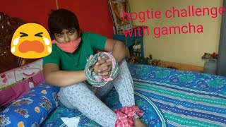 Mobile Dekhar Panishment Hand And Leg Gag With Gamcha