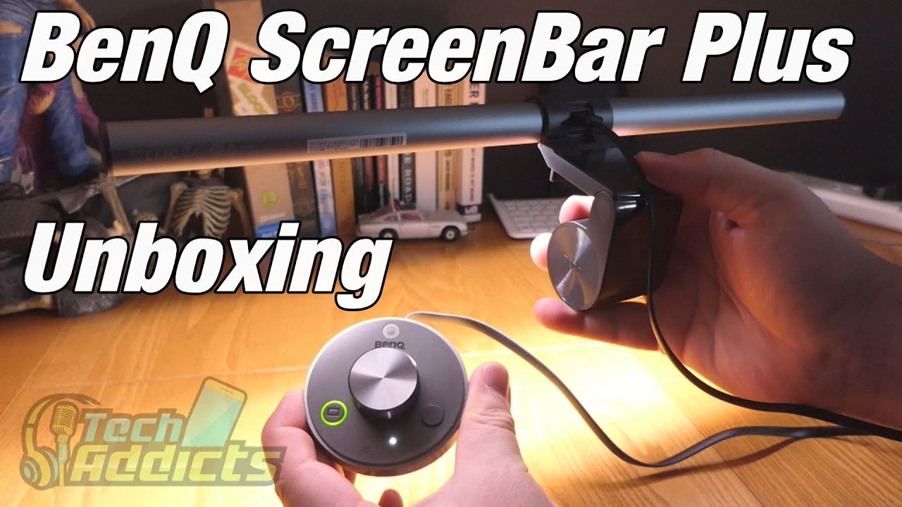 BenQ ScreenBar Halo - can a good task light save your eyes when working  long hours? Unboxing and review.