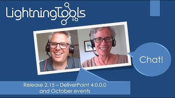 Lightning Tools Chat Release 2.15 - DeliverPoint 4.0.0.0 and October events