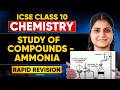 Ammonia Rapid Revision🔥ICSE Class 10 Chemistry Study of Compounds🔥Board Exam Prep#infinitylearn