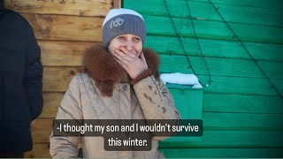 A Russian woman began to cry when she saw a truckload of firewood as a gift. by VASYA IN THE HAY 466,648 views 4 months ago 12 minutes, 22 seconds