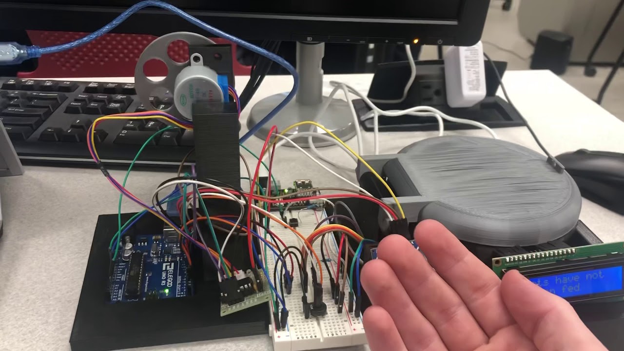 Arduino automated pet feeder - YouTube