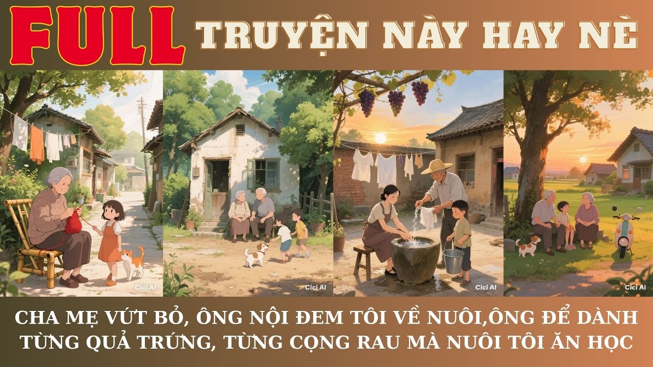 48.CHA MẸ VỨT BỎ, ÔNG NỘI ĐEM TÔI VỀ NUÔI,ÔNG ĐỂ DÀNH TỪNG QUẢ TRỨNG, CỌNG RAU MÀ NUÔI TÔI ĂN HỌC