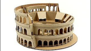 Cómo hacer el Coliseo Romano de cartón ( how to make the Rome Colosseum with cardboard )
