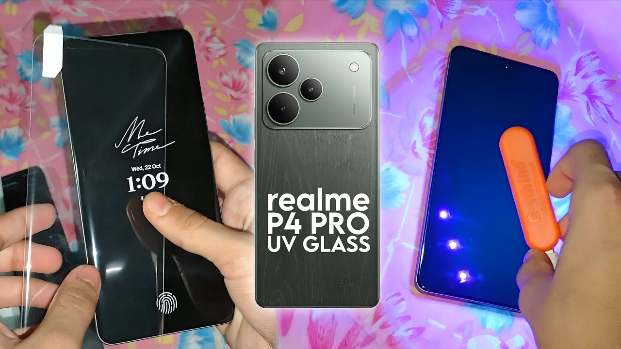 Best! UV TEMPERED GLASS For Realme P4 PRO 5G Apply | 🔗Buy Link 🖇️ | Curve Screen Tempered Glass🔥