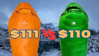 One of these ZERO degree bags FAILED || Testing the Teton Sports Altos 0 vs Hyke & Byke Katahdin 0