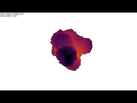 3D Cellular Automata (Seeds Explosion)