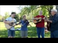 Billy Strings and his father with friends