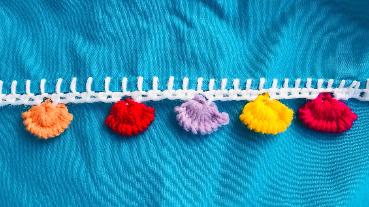 Crochet Work On Sleeves / Crochet Edging With Needle / Sleeves Design